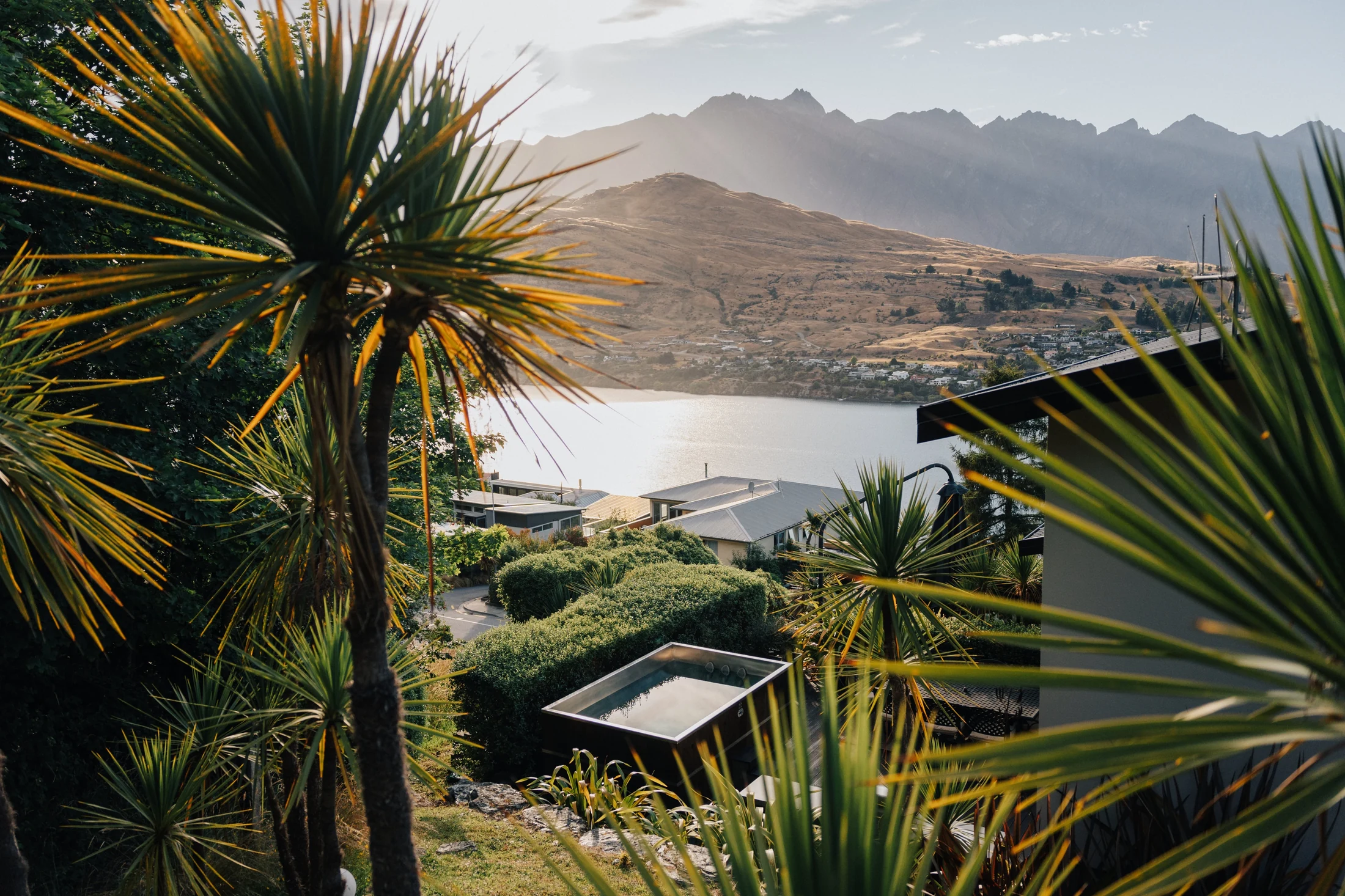 A Stoked pool overlooking the mountains