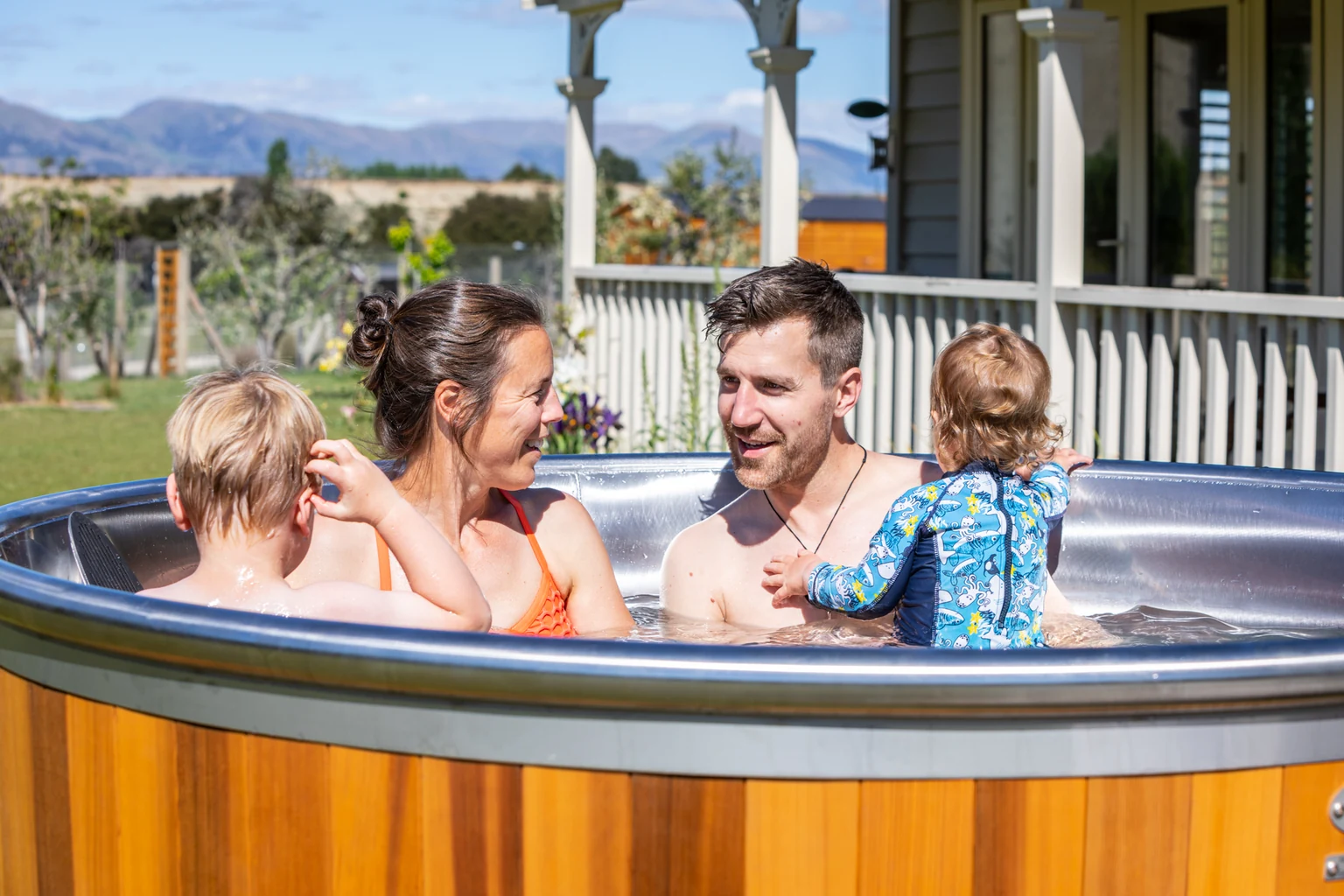 Friends enjoying a Stoked spa