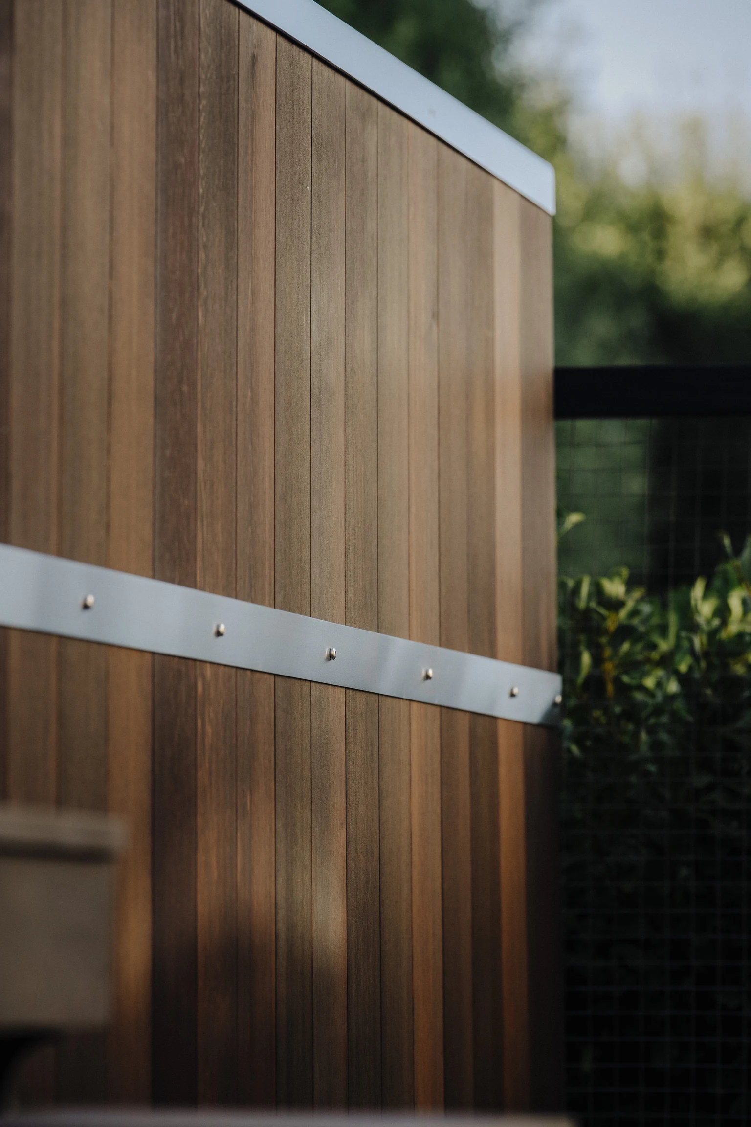 Western red cedar cladding